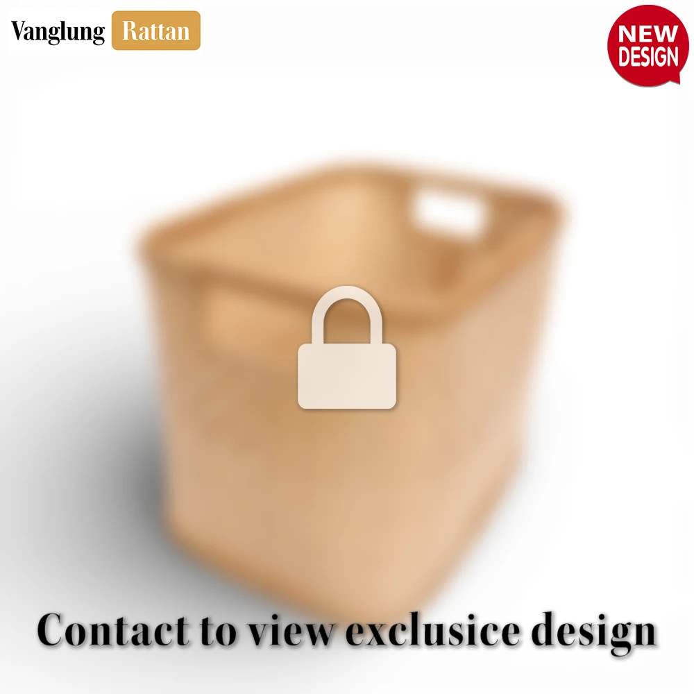 Rattan Export Tall Natural Straw Rattan Storage Basket - REX-SB055002NS