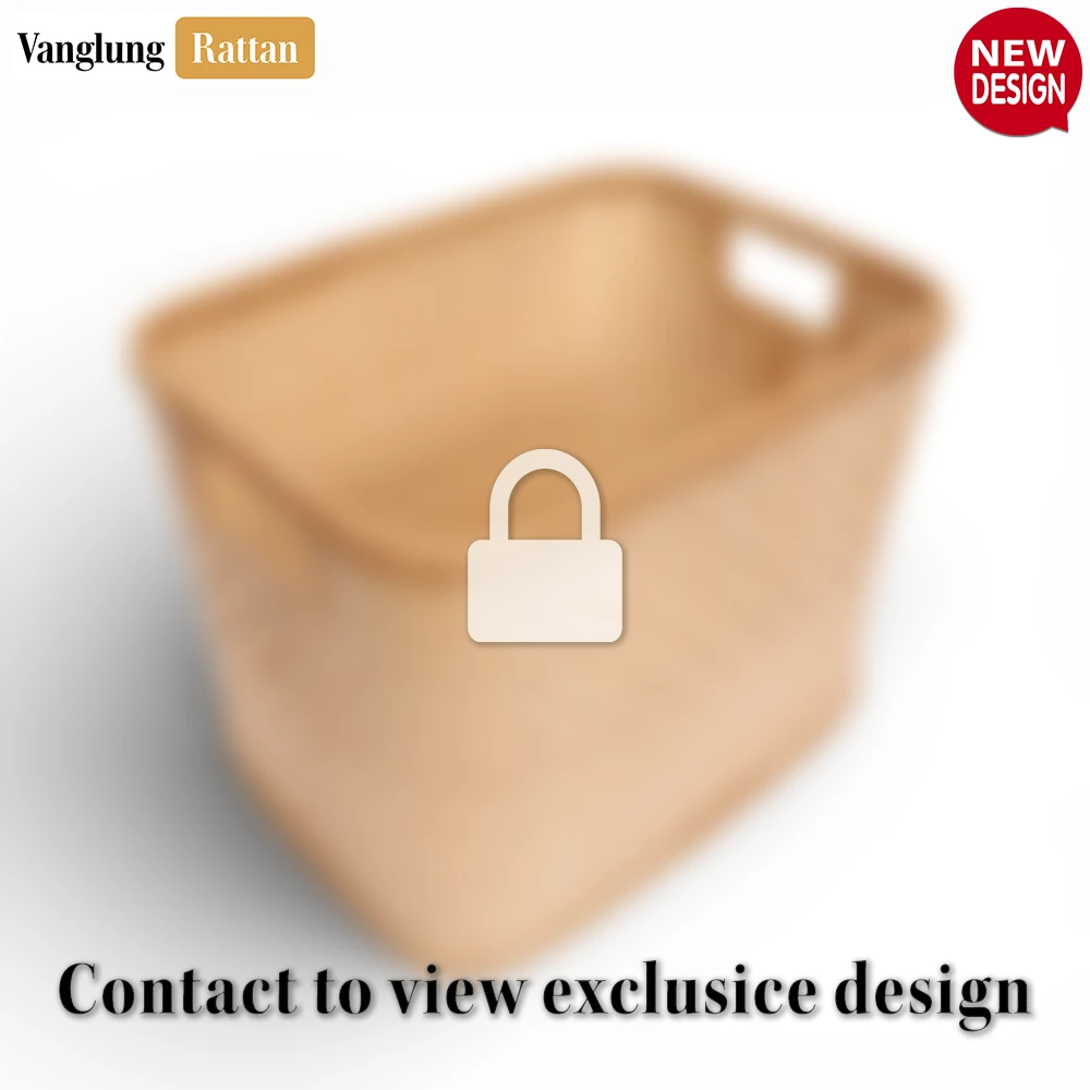 Rattan Export Tall Natural Straw Rattan Storage Basket - REX-SB055002NS