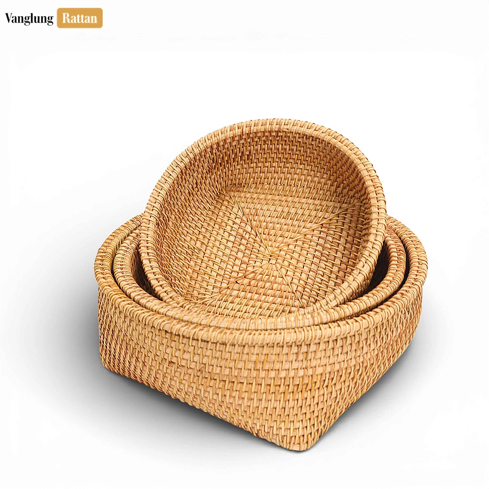 Rattan Export Thân thiện với môi trường đan thủ công tự nhiên sợi tự nhiên mây phục vụ Bow - REX-TW01BL0034N