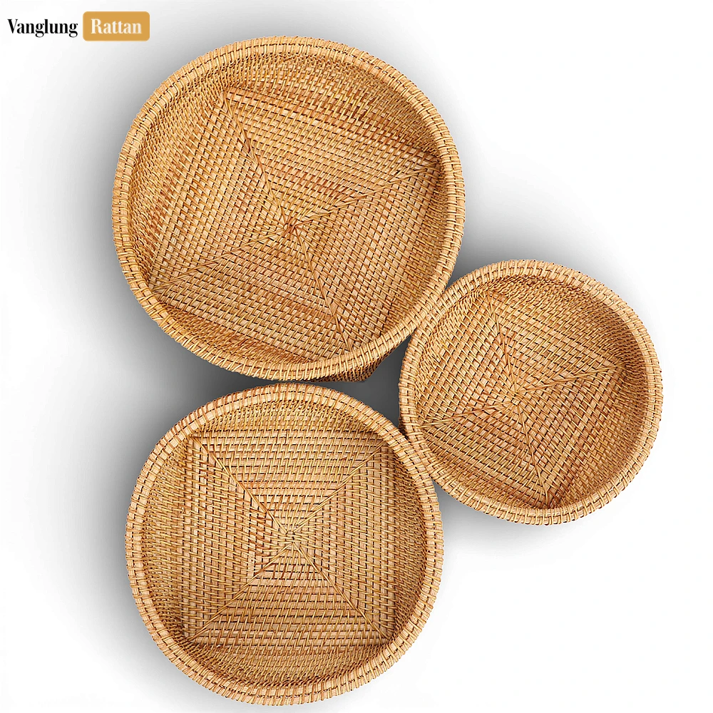 Rattan Export Thân thiện với môi trường đan thủ công tự nhiên sợi tự nhiên mây phục vụ Bow - REX-TW01BL0034N