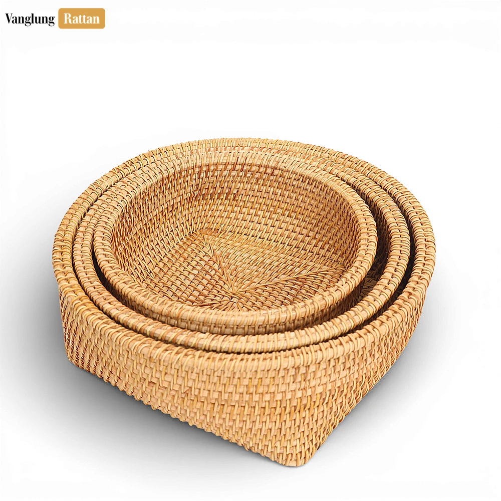 Rattan Export Thân thiện với môi trường đan thủ công tự nhiên sợi tự nhiên mây phục vụ Bow - REX-TW01BL0034N