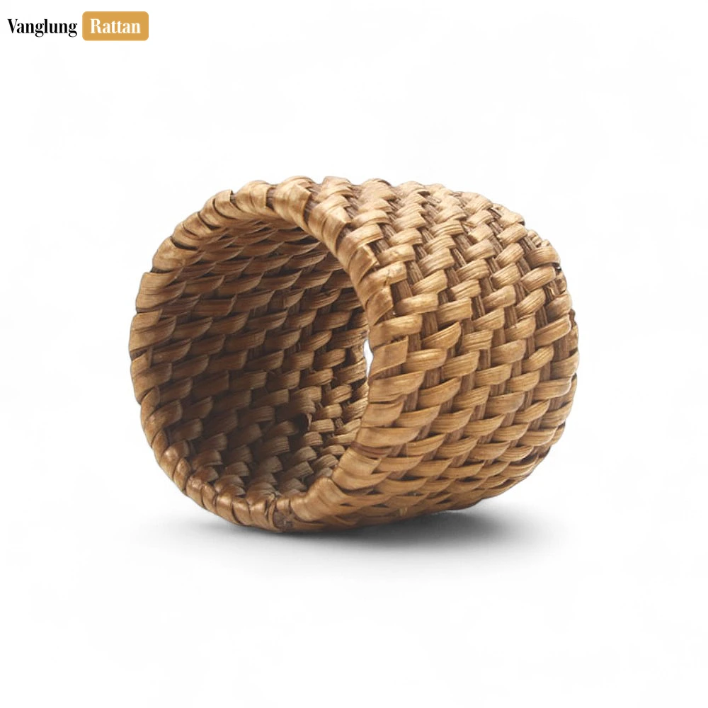 Rattan Export Handwoven Rustic Wicker Straw Rattan Napkin Ring - REX-TW011003-DB
