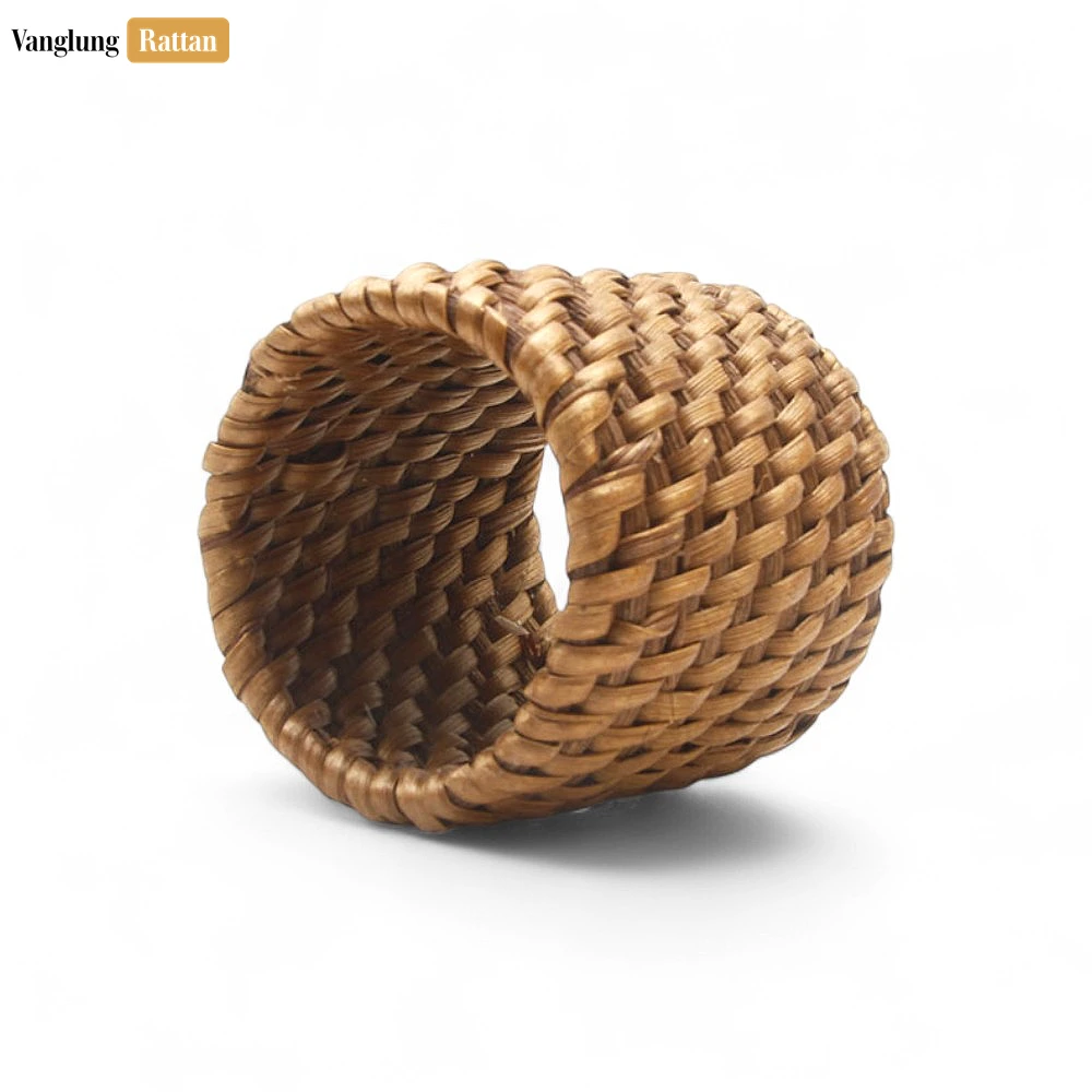 Rattan Export Handwoven Rustic Wicker Straw Rattan Napkin Ring - REX-TW011003-DB