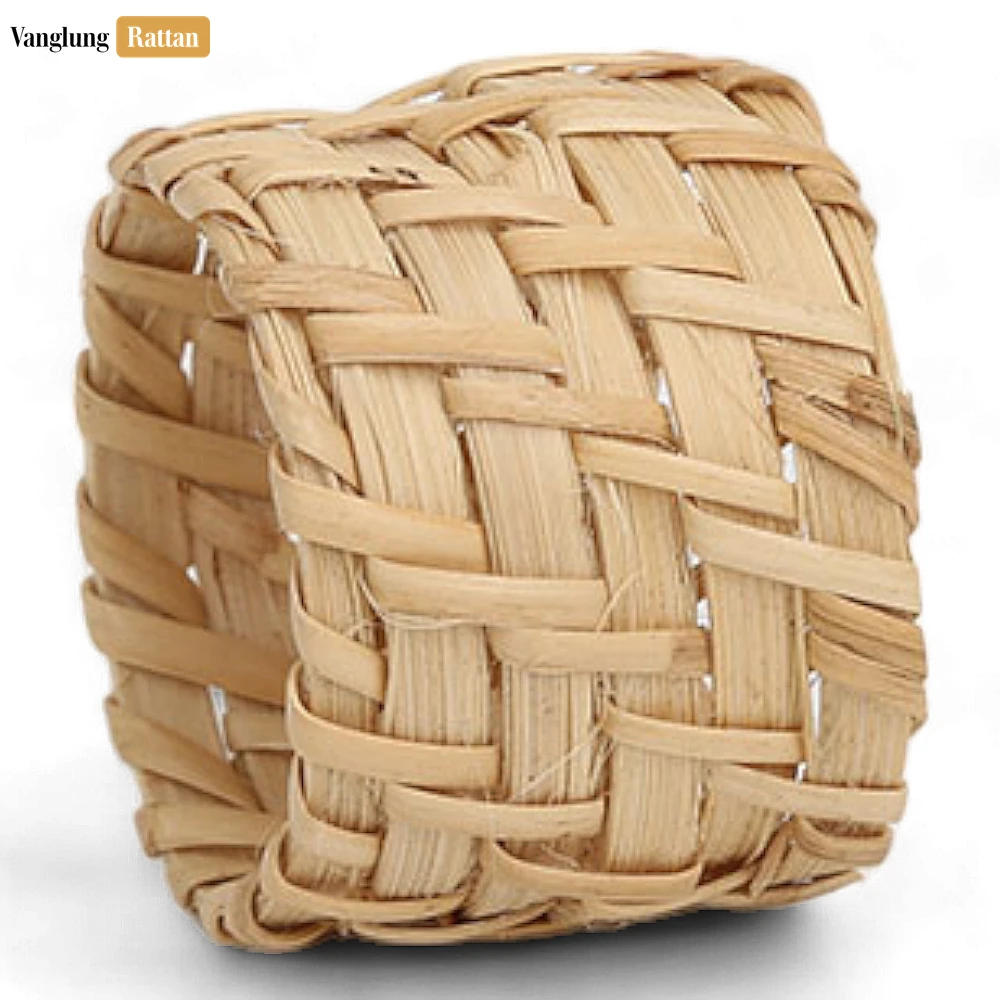 Rattan Export Natural Woven Bamboo Rattan Napkin Ring - REX-TW051101-N