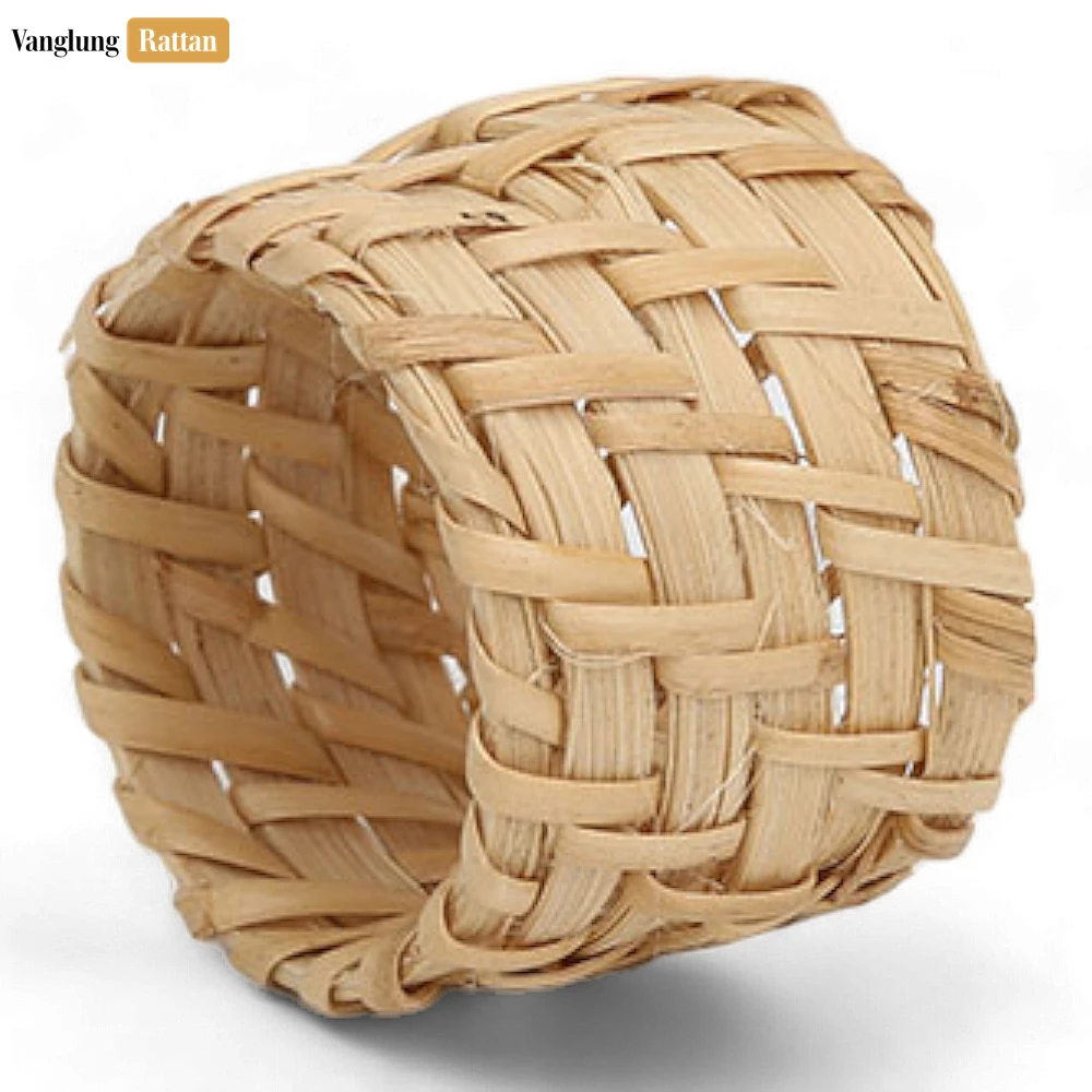 Rattan Export Natural Woven Bamboo Rattan Napkin Ring - REX-TW051101-N