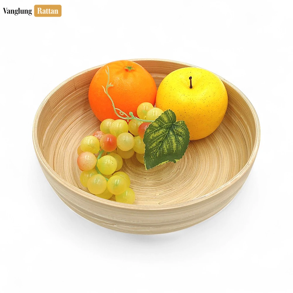 Rattan Export Natural Coiled Bamboo Serving Bowl - REX-TW06BL0027