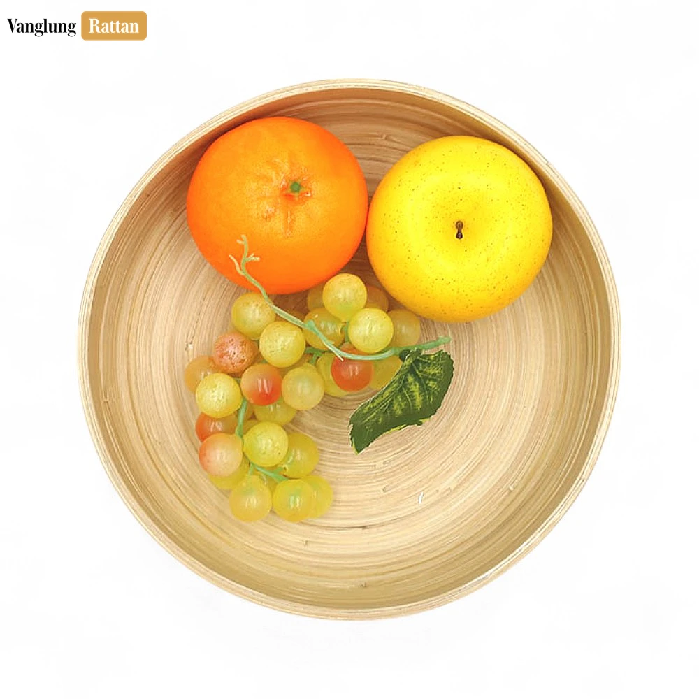 Rattan Export Natural Coiled Bamboo Serving Bowl - REX-TW06BL0027