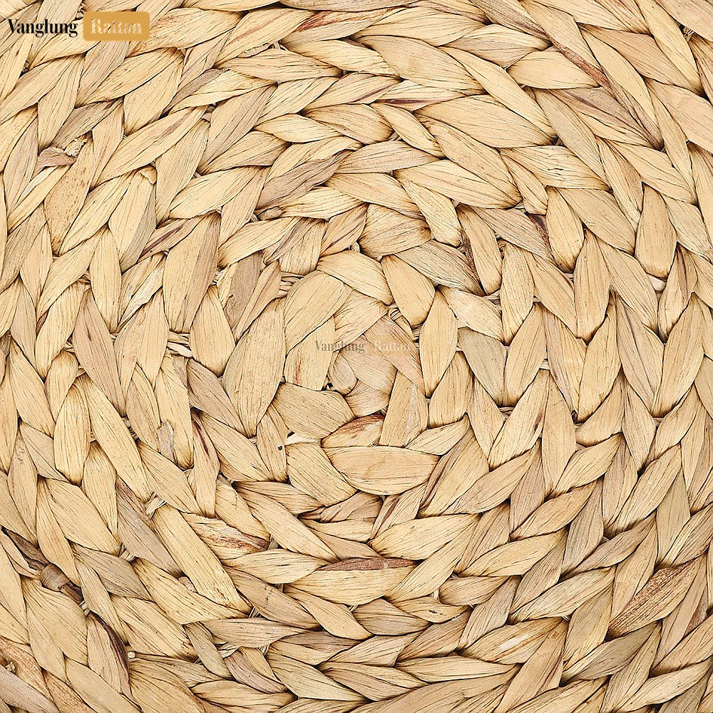 Rattan Export Natural Water Hyacinth Scalloped Edge Placemat - REX-UP081009