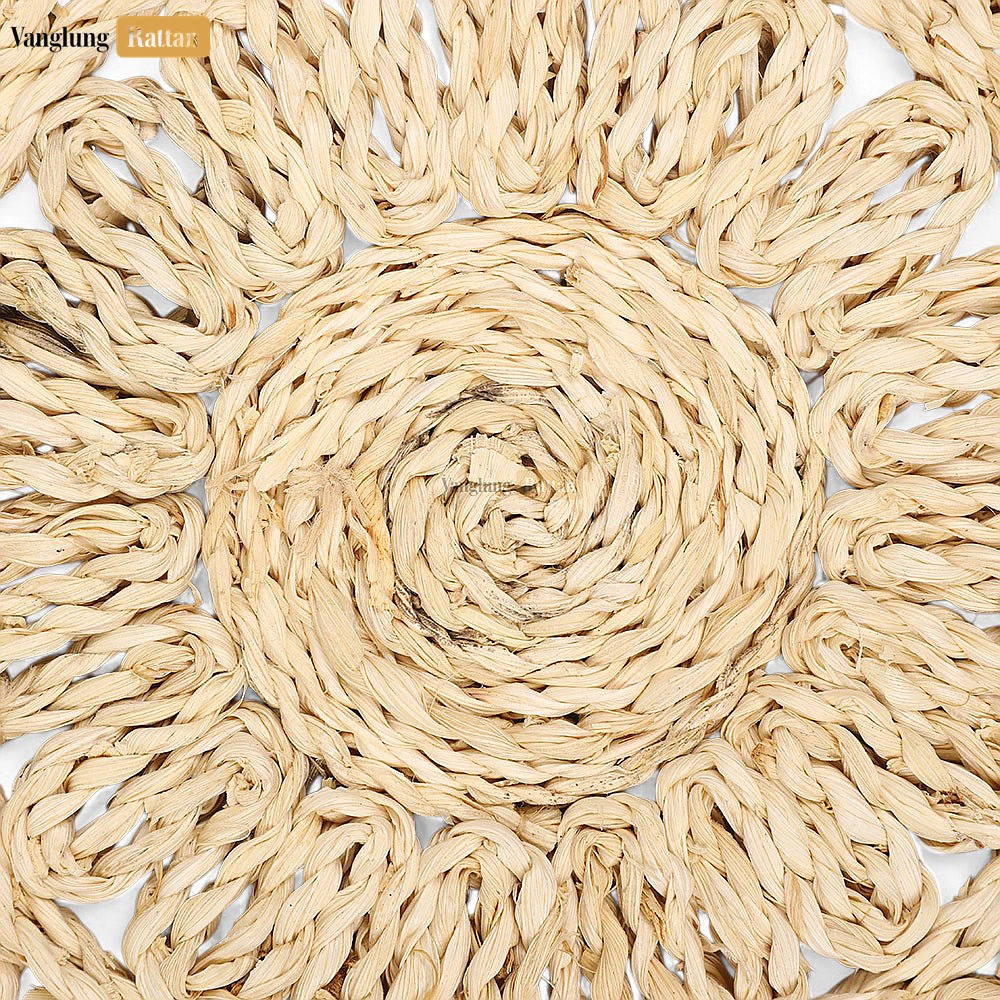 Rattan Export New Natural Decoration Handwoven Water Hyacinth Placemat - REX-UP081007-1