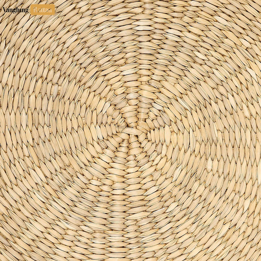 Rattan Export Creative Spiral Round Handicraft Seagrass Placemat for Dinner Decoration - REX-UP092004