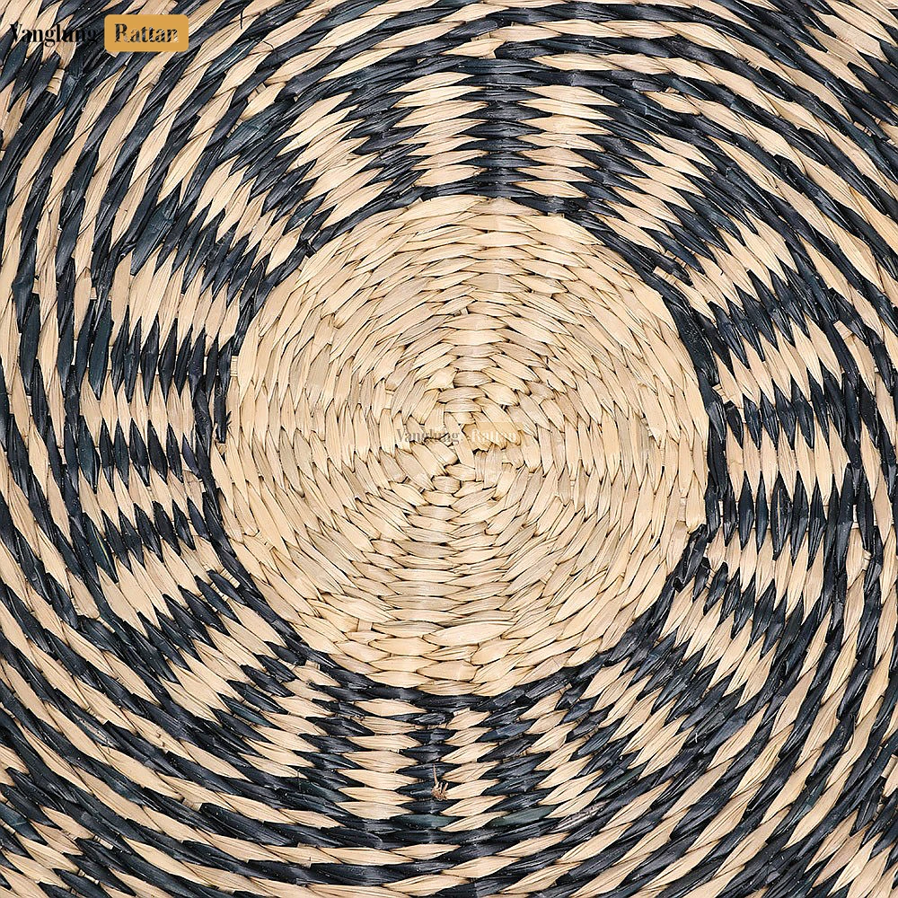 Rattan Export New Design Spiral Round Traditional Handicraft Seagrass Placemat for Decoration - REX-UP071009