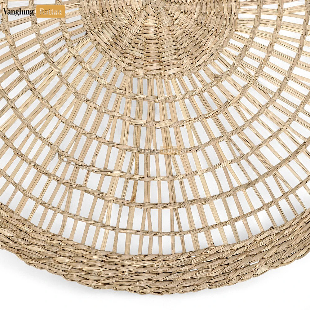 Rattan Export Spiral Round Handicraft Seagrass Placemat for Decoration - REX-UP071008