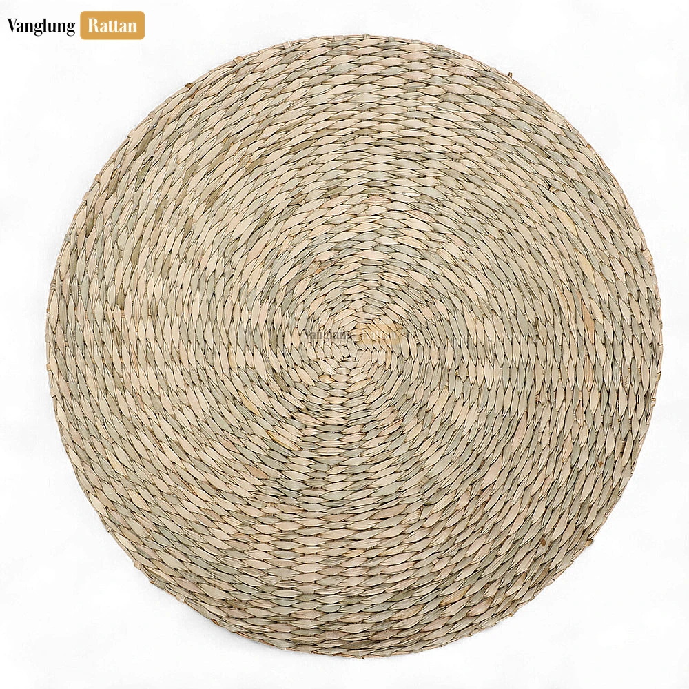 Rattan Export Natural Round Handicraft Seagrass Placemat for Decoration - REX-UP072005