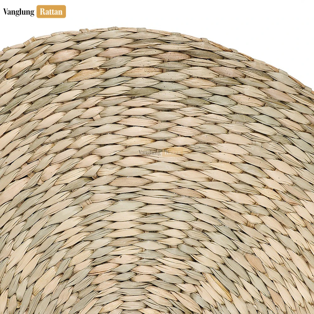 Rattan Export Natural Round Handicraft Seagrass Placemat for Decoration - REX-UP072005