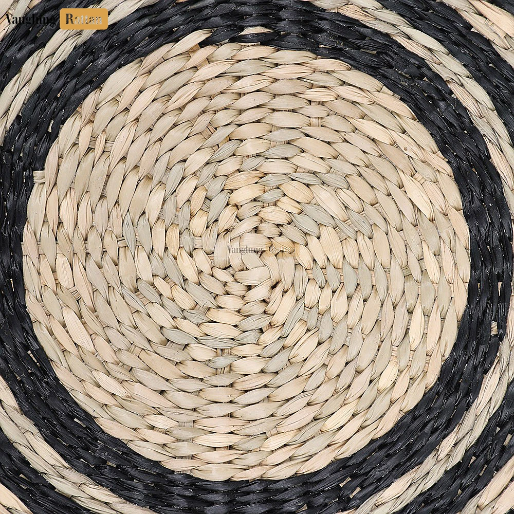 Rattan Export Round Shape Handicraft Seagrass Placemat for Decoration - REX-UP072002