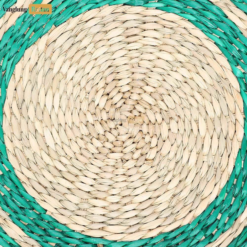 Rattan Export Round Shape Handicraft Seagrass Placemat for Decoration - REX-UP072002