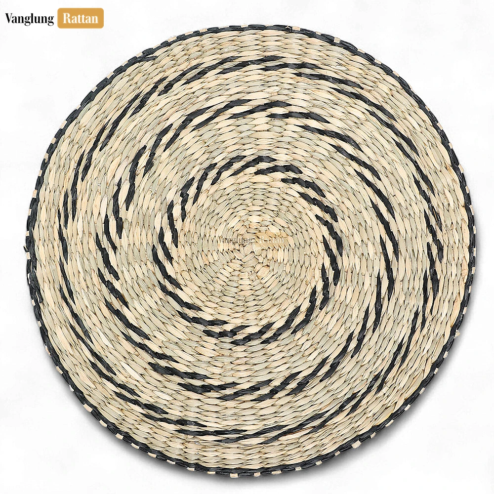 Rattan Export Round Shape Handicraft Seagrass Placemat for Decoration - REX-UP072001