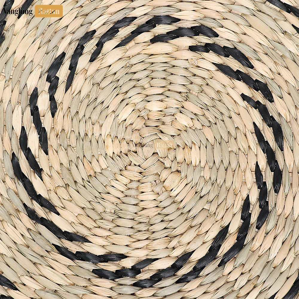 Rattan Export Round Shape Handicraft Seagrass Placemat for Decoration - REX-UP072001