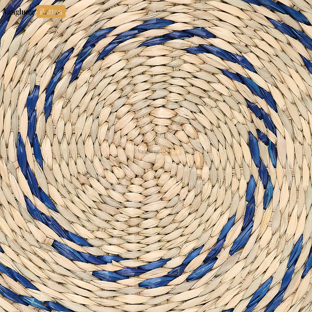 Rattan Export Round Shape Handicraft Seagrass Placemat for Decoration - REX-UP072001