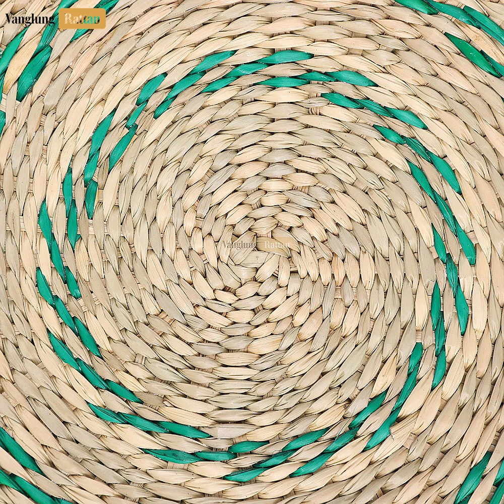 Rattan Export Round Shape Handicraft Seagrass Placemat for Decoration - REX-UP072001