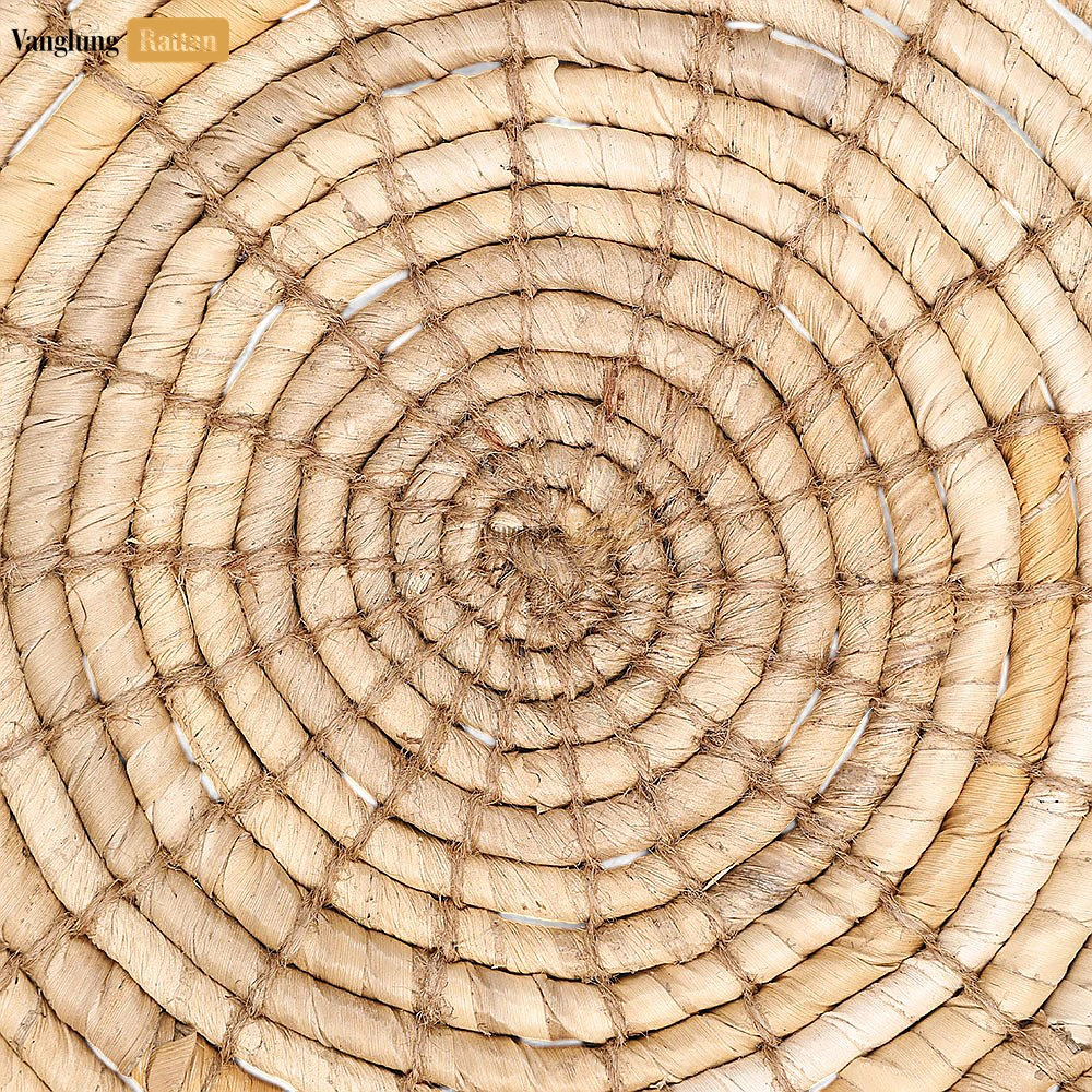 Rattan Export Spiral Round Handwoven Seagrass Placemat for Decoration - REX-UP071002-4