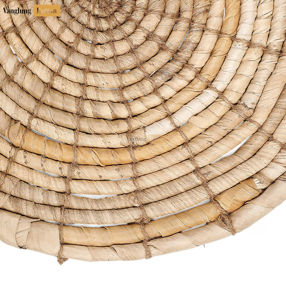 Rattan Export Spiral Round Handwoven Seagrass Placemat for Decoration - REX-UP071002-4
