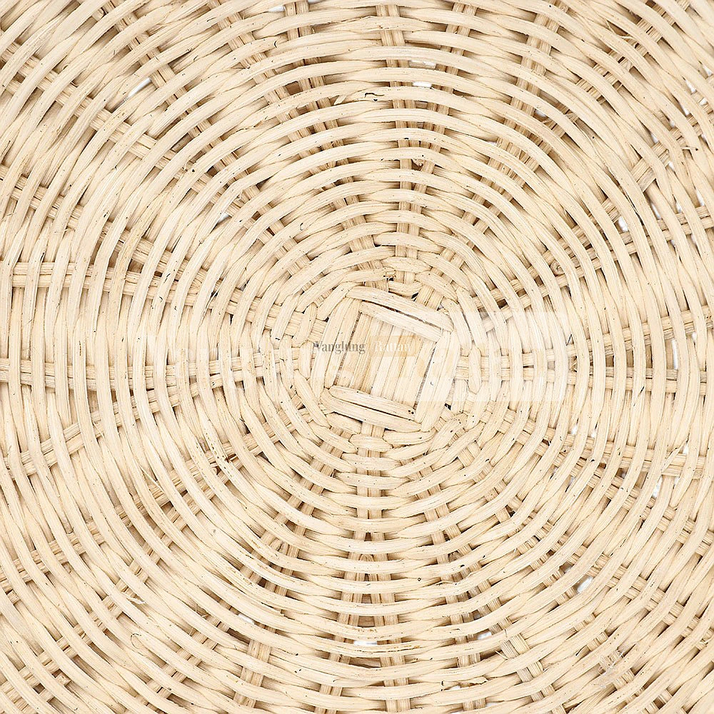 Rattan Export Natural White Handwoven Round Core Rattan Placemat for Dinner Decoration - REX-UP054007