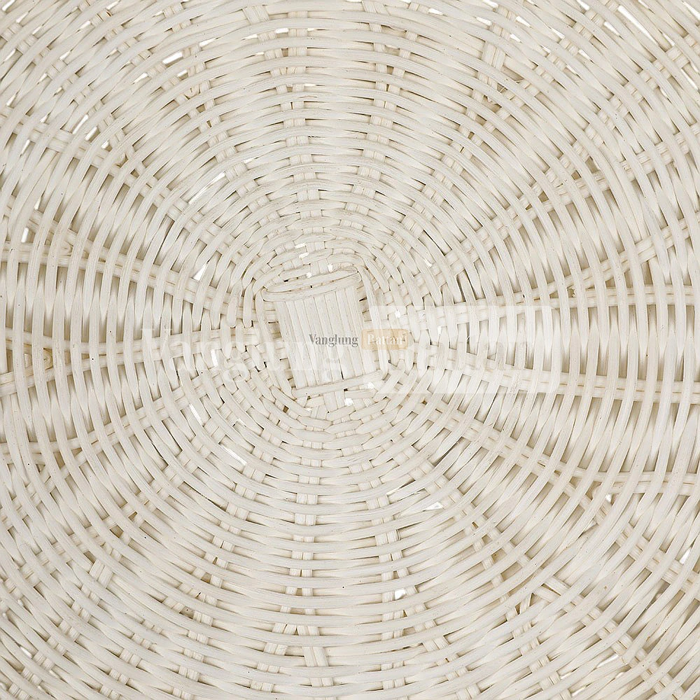 Rattan Export White Wash High Quality Handwoven Round Core Rattan Placemat - REX-UP054006