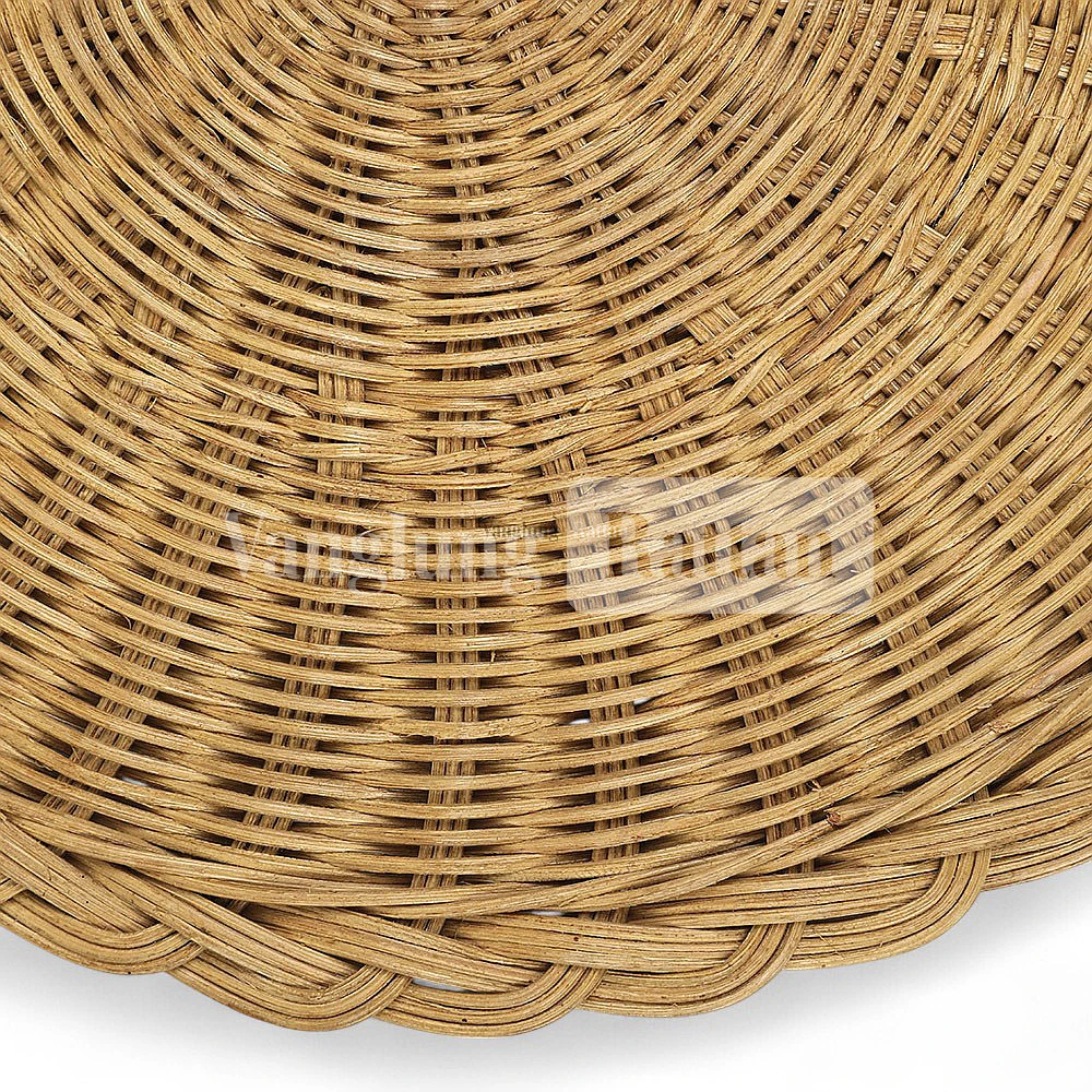 Rattan Export Natural Brown Handwoven Round Core Rattan Placemat for Dinner Decoration - REX-UP054005