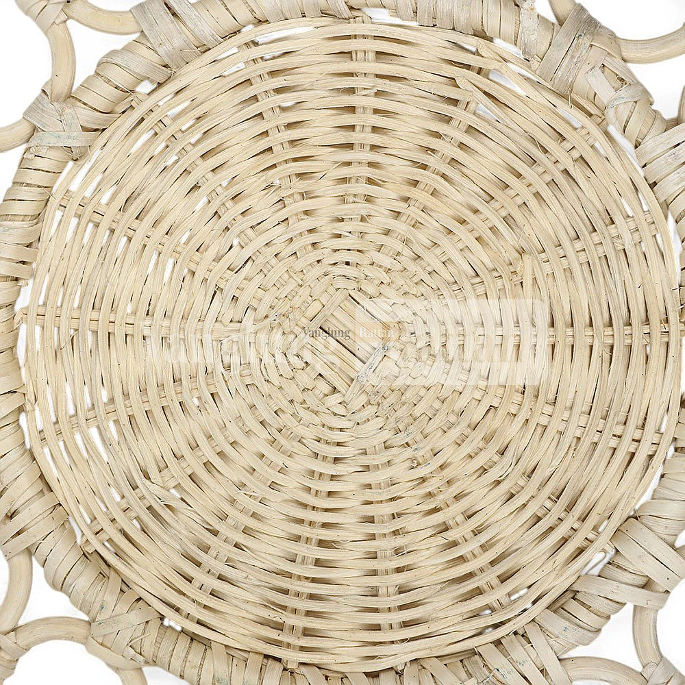 Rattan Export Natural White Handwoven Flower Core Rattan Dinner Decoration - REX-UP053003-9