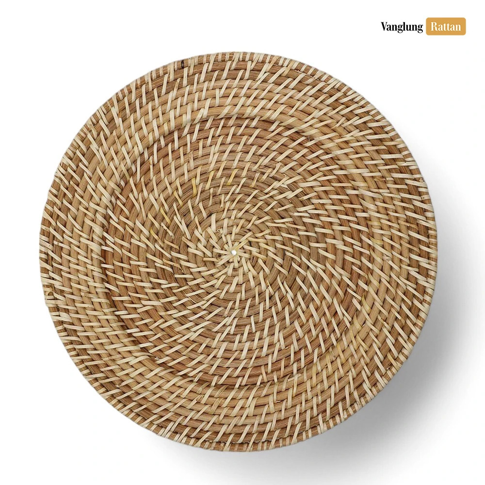 Rattan Export Natural Handwoven Full Rattan Charger Underplate - REX-UP021044