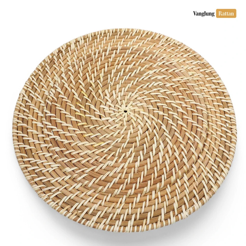 Rattan Export Natural tejido a mano ratán completo bajoplato decorativo - REX-UP021044