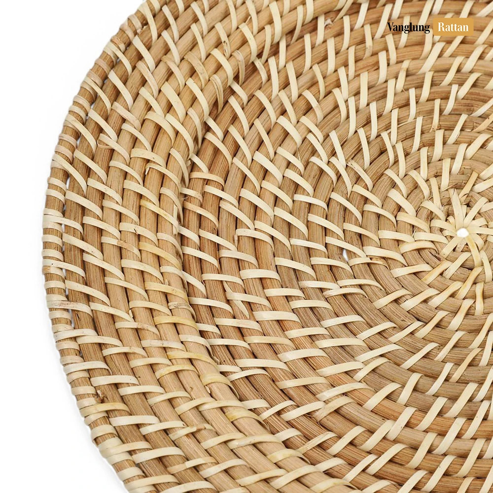 Rattan Export Natural tejido a mano ratán completo bajoplato decorativo - REX-UP021044