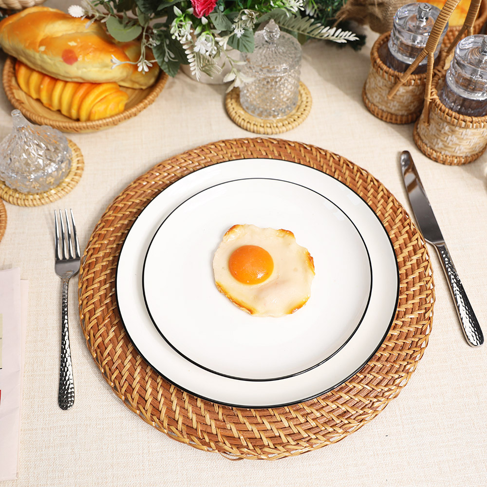 Rattan Export Golden Brown Round Full Rattan Charger Underplate - REX-UP021002