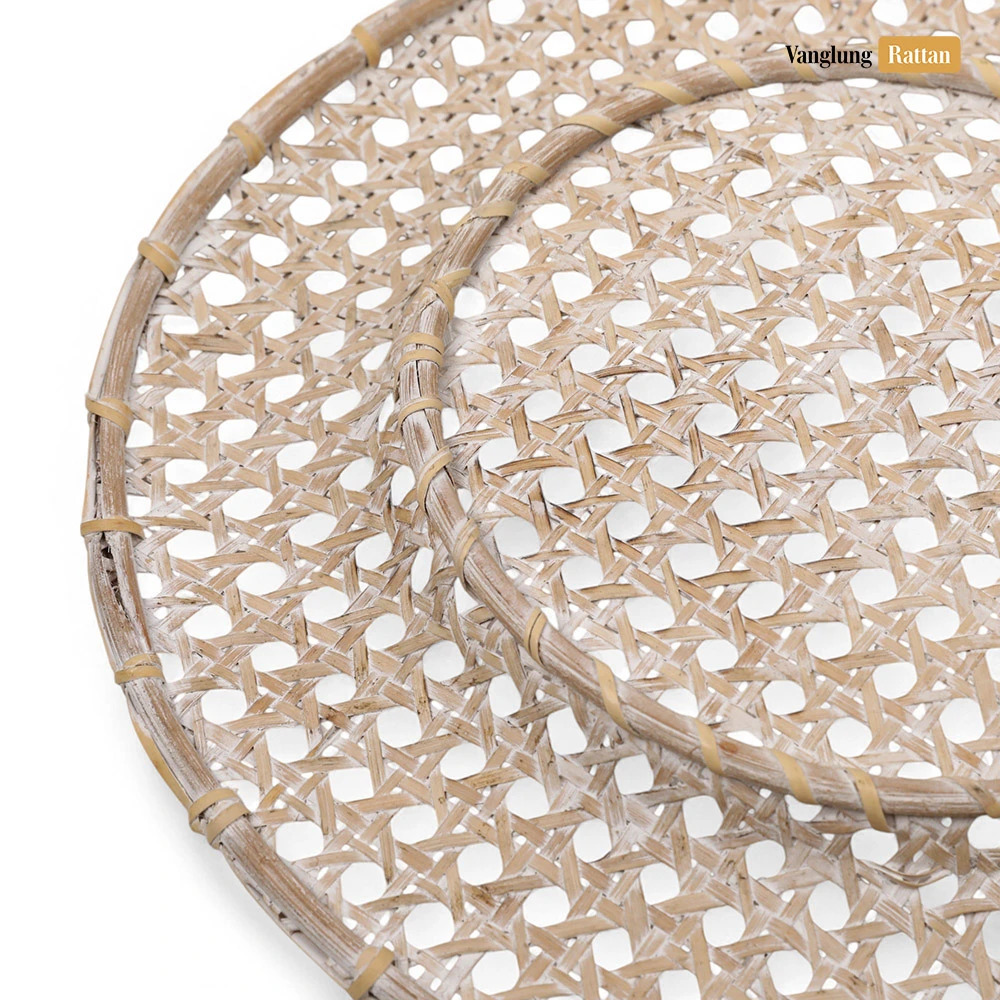 Rattan Export Neu Design Rattangeflecht Vollrattan Dekor-Unterteller - REX-UP021003