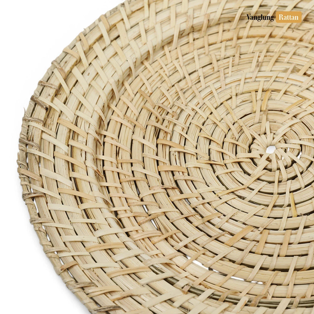 Rattan Export Natural Handicraft Bamboo Rattan Charger Underplate - REX-UP051102