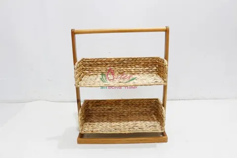 Rattan Export Water Hyacinth Woven Storage Caddy for Home Organization - REX-HG0229A-1NA