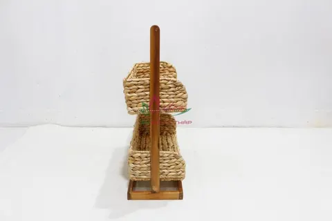 Rattan Export Water Hyacinth Woven Storage Caddy for Home Organization - REX-HG0229A-1NA