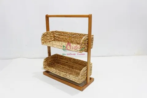 Rattan Export Water Hyacinth Woven Storage Caddy for Home Organization - REX-HG0229A-1NA