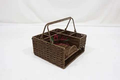 Rattan Export Vietnam Handmade Plastic Rope Tray Factory OEM Wholesale - REX-CH5041A-1BR
