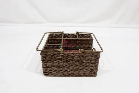 Rattan Export Vietnam Handmade Plastic Rope Tray Factory OEM Wholesale - REX-CH5041A-1BR