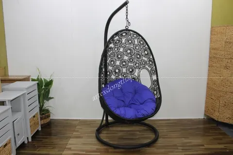 Rattan Export Poly Rattan Swing Chair - REX-CH3298A-1BL