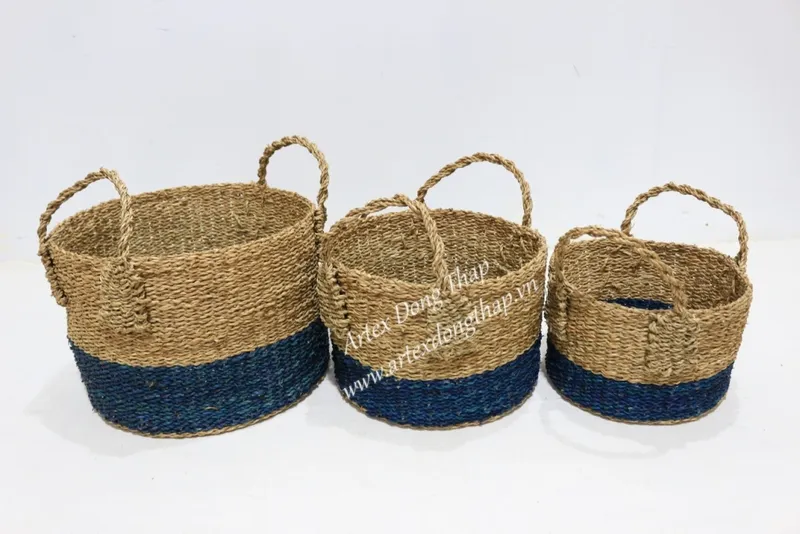 Rattan Export Seagrass Basket - REX-BH2523A-3MC