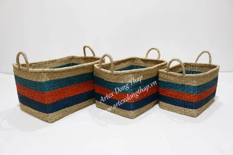 Rattan Export Seagrass Basket - REX-BH3267A-3MC
