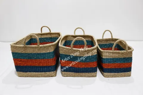 Rattan Export Seagrass Basket - REX-BH3267A-3MC