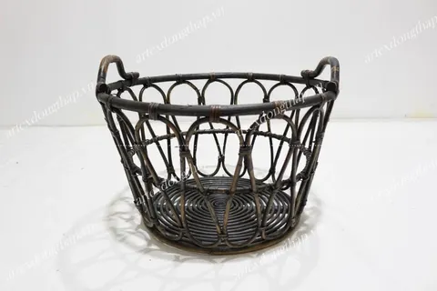 Rattan Export Rattan basket - REX-BH3995A-1BL