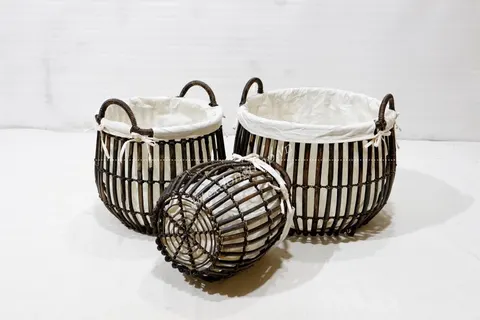 Rattan Export Bamboo Basket - REX-BH4074A-3BL