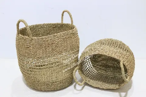 Rattan Export Seagrass Basket - REX-BH4313A-2NA