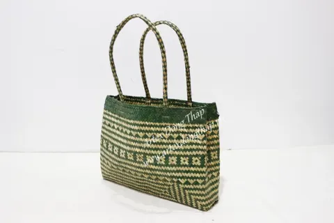 Rattan Export Palm leaf Handbag - REX-BH4625A-1MC