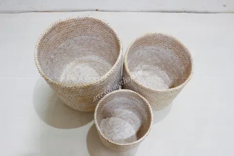 Rattan Export Bamboo Basket - REX-BH5218A-3WH
